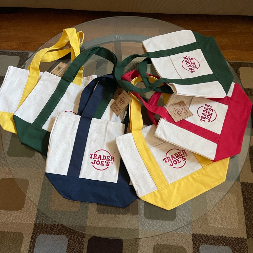 NWT Trader Joe''s mini tote bags - New Yellow
